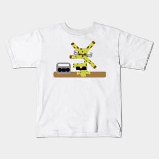 Giraffe Breakdancer Kids T-Shirt